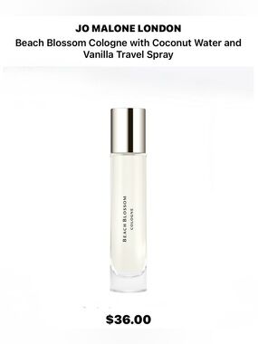 New Jo Malone London Beach Blossom Travel Spray Bottle 10ml